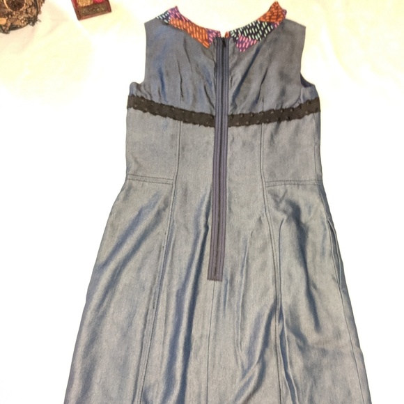 Z Spoke Zac Posen Tencel & Silk Sheath Dress 4 - Picture 4 of 8